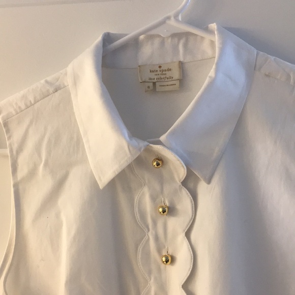 Kate Spade New York scalloped top - Picture 3 of 5